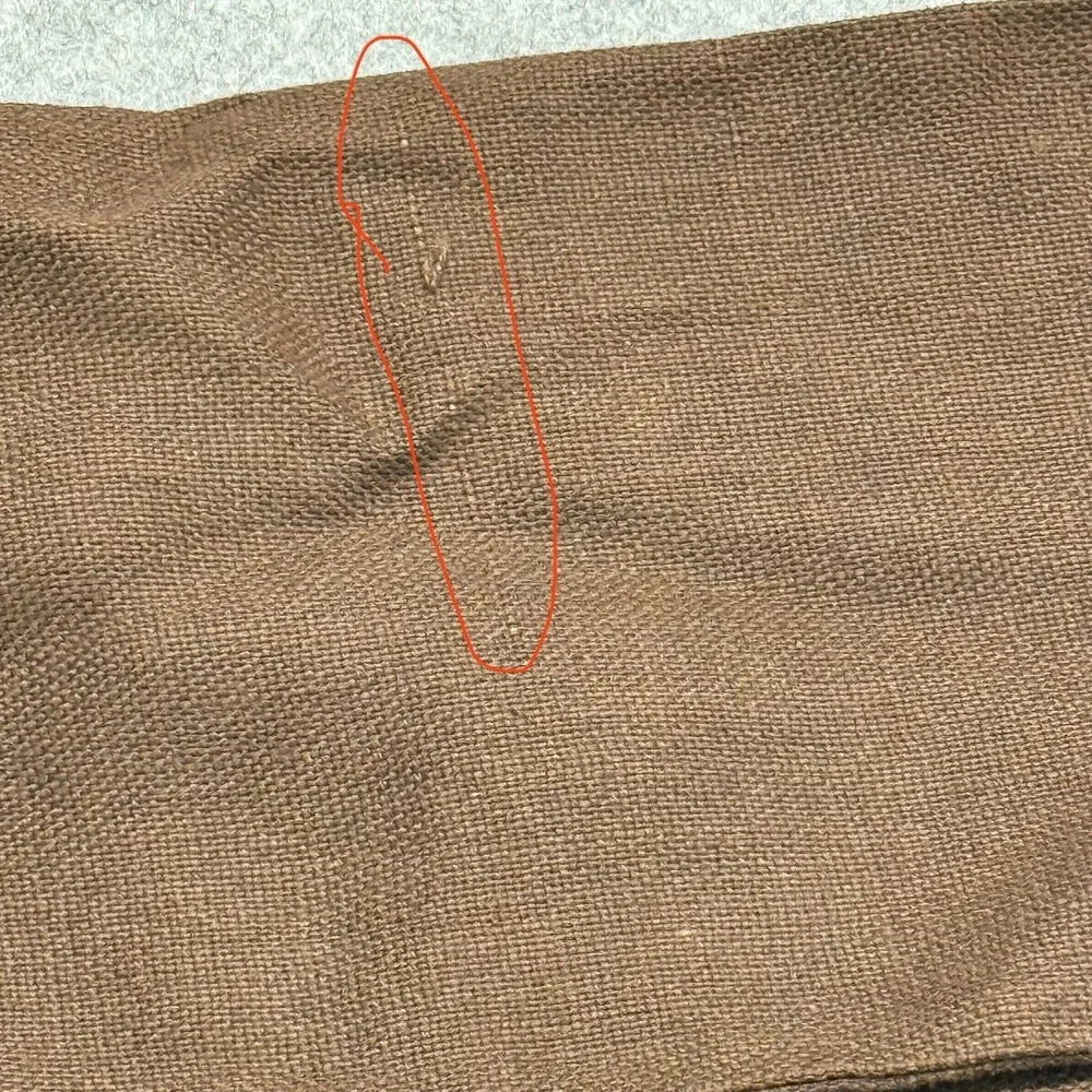 Lot Of 2 Pottery Barn Throw Pillow Covers Fall 18x18 Brown Button Closure